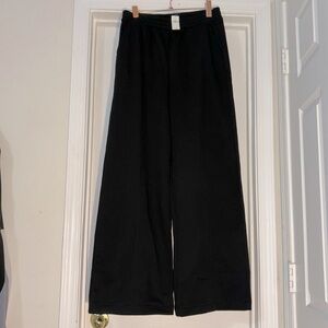 Gap seamed wide-leg sweat pants size M NWT